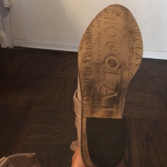 Chocolat Blu Grey Boots with Studs. - Picture 4 of 7